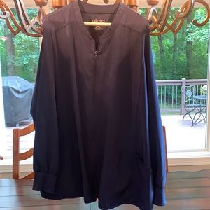 Allure navy womens scrub top